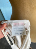 Y2K white slip dress with back opening