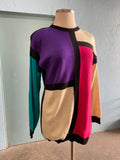 90's Colorblock long sweater