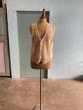 90's Ivory laced vest top
