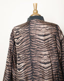 1990's Tiger striped Silk Plus size bomber jacket