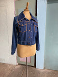 60-70's cropped denim jacket