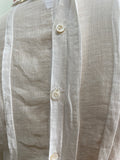 Antique French lawn white cotton blouse from the Victorian era