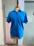 90's -Y2K Turquoise short sleeve shirt