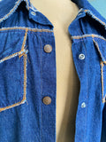 60-70's cropped denim jacket