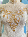 Ivory laced Victorian bridal style top