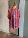 90's boho short sleeve shirt