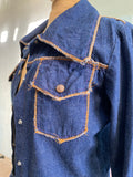 60-70's cropped denim jacket