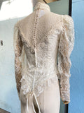 Ivory laced Victorian bridal style top