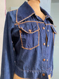 60-70's cropped denim jacket