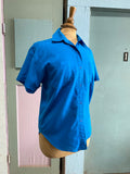 90's -Y2K Turquoise short sleeve shirt