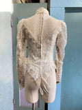 Ivory laced Victorian bridal style top