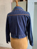 60-70's cropped denim jacket