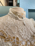 Ivory laced Victorian bridal style top