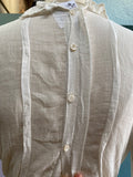 Antique French lawn white cotton blouse from the Victorian era