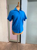 90's -Y2K Turquoise short sleeve shirt