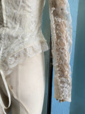 Ivory laced Victorian bridal style top