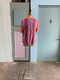 90's boho short sleeve shirt