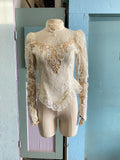 Ivory laced Victorian bridal style top