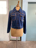 60-70's cropped denim jacket