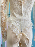 Ivory laced Victorian bridal style top