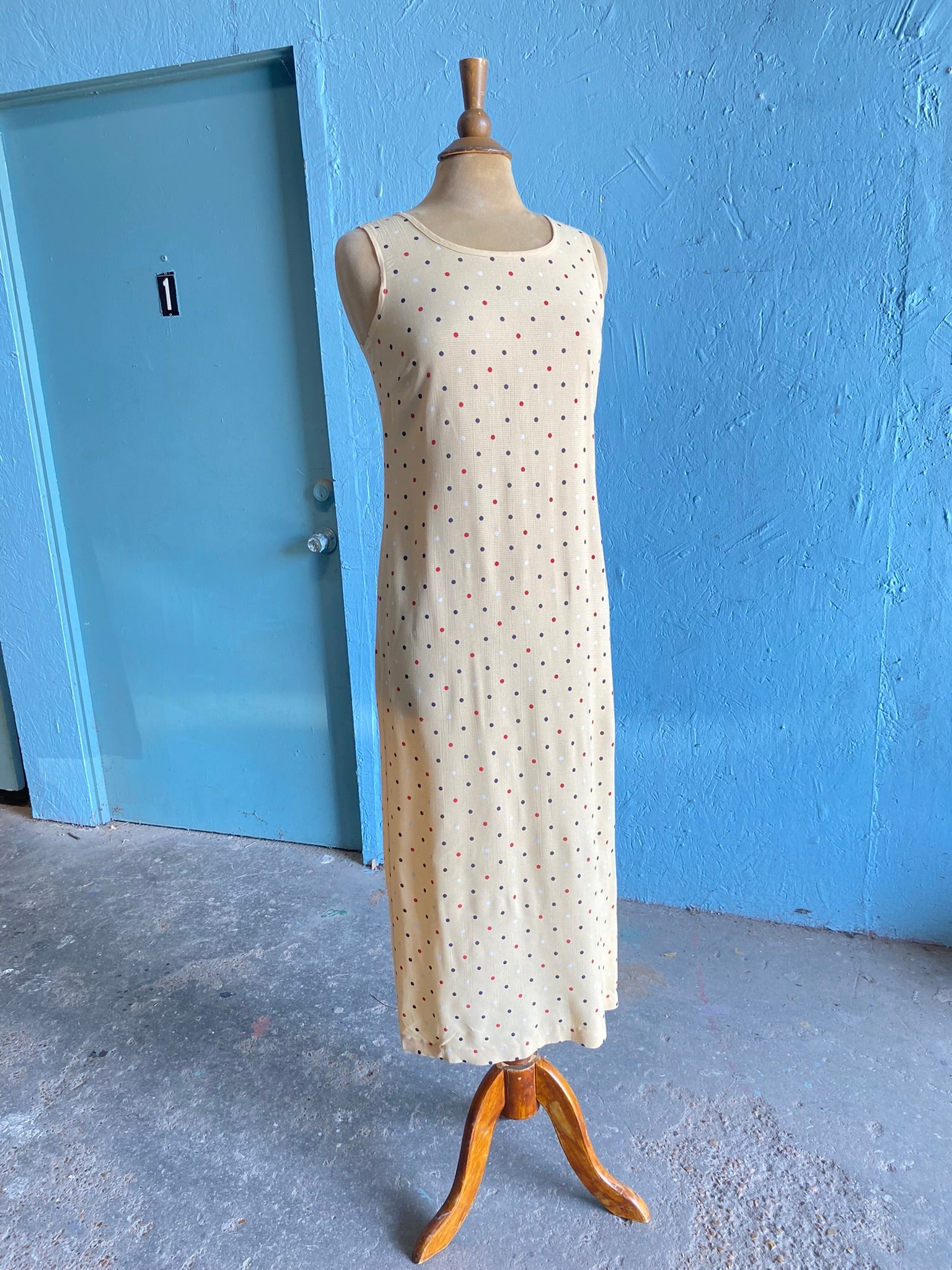 90's Ivory polka dot dress Vida Antigua Collective 90's Ivory polka dot dress Vida Antigua Collective