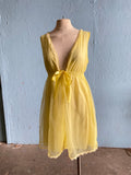 60's Baby Yellow baby doll nighty