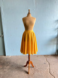 60-70's Mustard yellow circle skirt