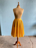 60-70's Mustard yellow circle skirt