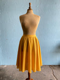 60-70's Mustard yellow circle skirt