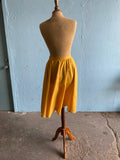 60-70's Mustard yellow circle skirt