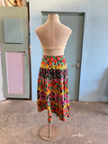 90's Carole little fruit and tropical floral plus size skirt