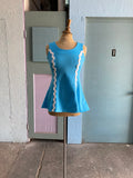 60-70's baby blue mod top