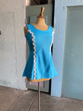 60-70's baby blue mod top