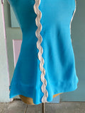 60-70's baby blue mod top