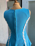 60-70's baby blue mod top