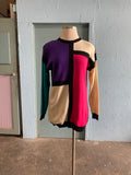 90's Colorblock long sweater