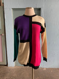 90's Colorblock long sweater