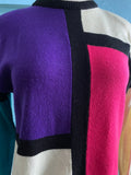 90's Colorblock long sweater