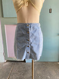 90's Light wash denim skort