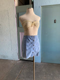 90's Light wash denim skort