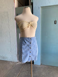 90's Light wash denim skort