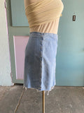 90's Light wash denim skort