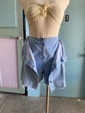 90's Light wash denim skort