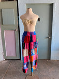 90's tie-dye patchwork hippie pants