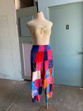 90's tie-dye patchwork hippie pants