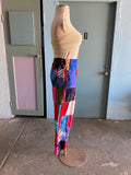 90's tie-dye patchwork hippie pants