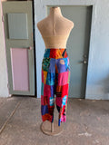 90's tie-dye patchwork hippie pants