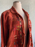 90-Y2K Chicos Burnt orange velour jacket