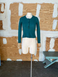 Y2K teal cashmere sweater