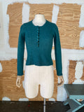 Y2K teal cashmere sweater